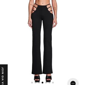I.AM.GIA Black Strappy Flare Pants